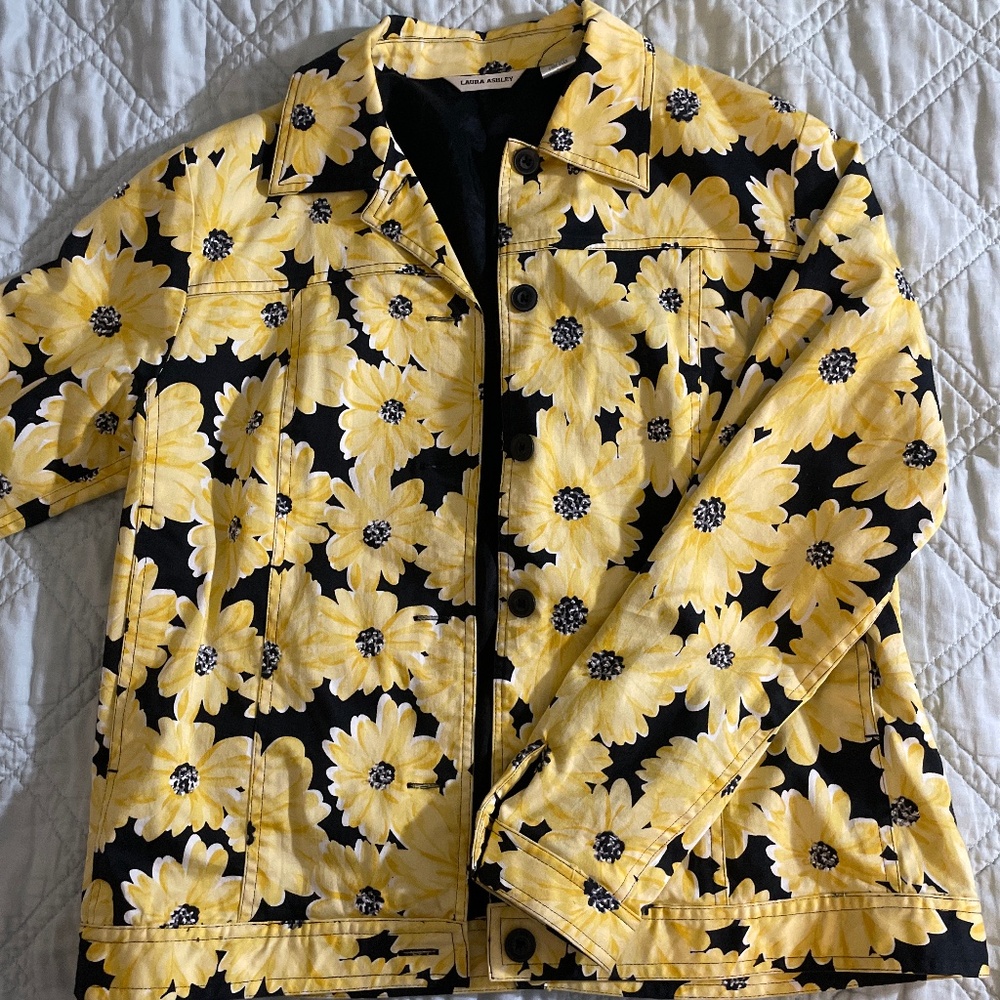 laura ashley yellow daisy blazer